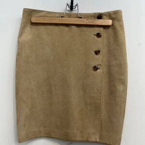 Ralph Lauren Collection Lambskin Suede Mini Skirt